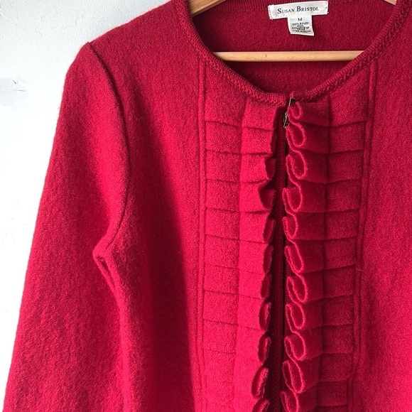 Susan Bristol Boiled Wool Cardigan - Picture 3 of 8